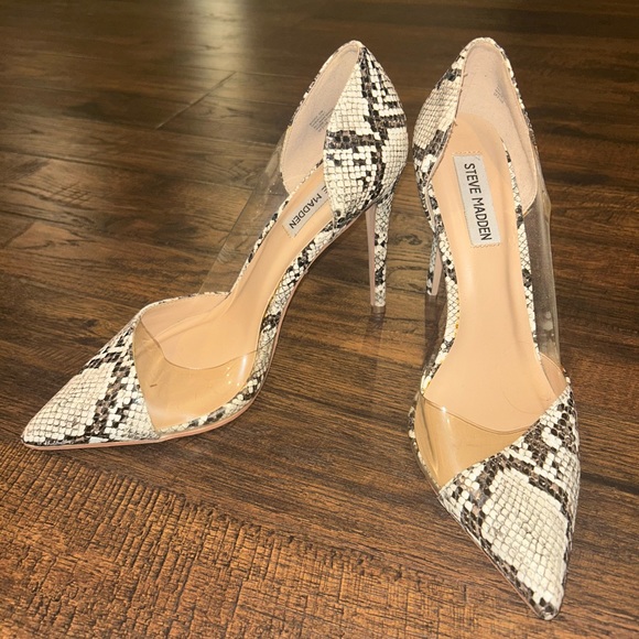 Steve Madden Snake Skin Heels - Picture 1 of 3